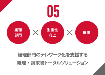 05 経理部門のテレワーク化を支援する経理・請求書トータルソリューション