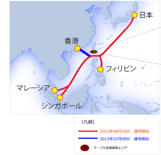アジア主要都市を高信頼・低遅延でつなぐ光海底ケーブル「Asia Submarine-cable Express」の香港ルート運用開始