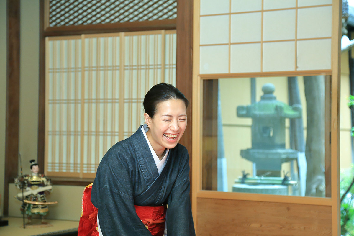 画像:明るく、よく笑う大西里枝さん