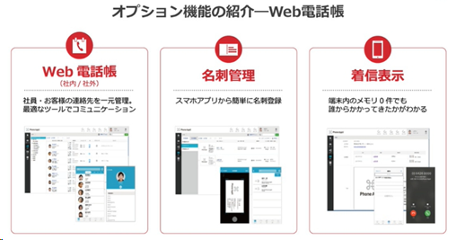 画像:オプション機能の紹介 ― Web電話帳