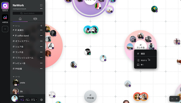 画像:図6:NeWorkの画面イメージ