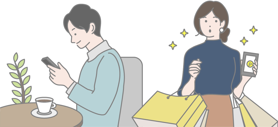 法人名義のスマホイメージ画像