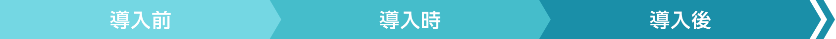 導入前/導入時/導入後