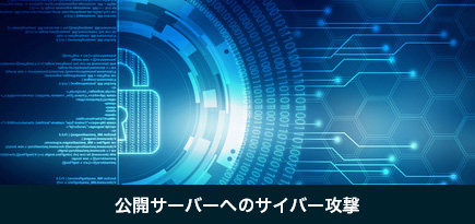 公開サーバーへのサイバー攻撃