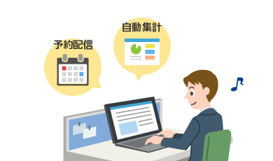 Biz安否確認/一斉通報 導入後イメージ