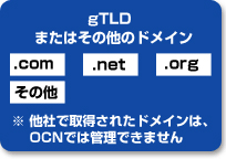 gTLDまたはその他のドメイン