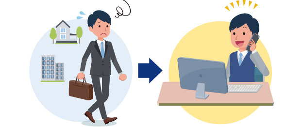 在宅ワークの利用イメージ