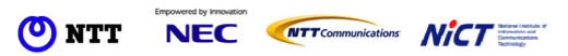 日本電信電話株式会社 日本電気株式会社 NTTコミュニケーションズ株式会社 独立行政法人情報通信研究機構
