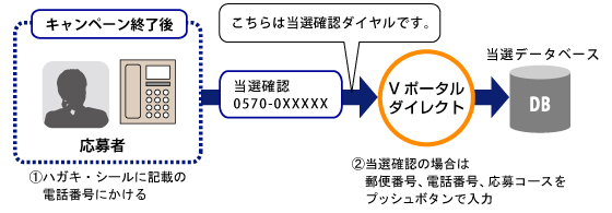 systemconfirm IVRを利用した当選確認ダイヤル